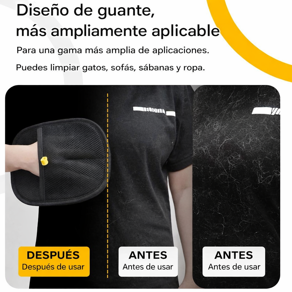 Guante quita pelos mascota