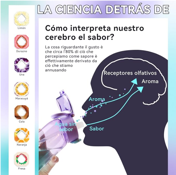 termo  de agua COn sabor saludable