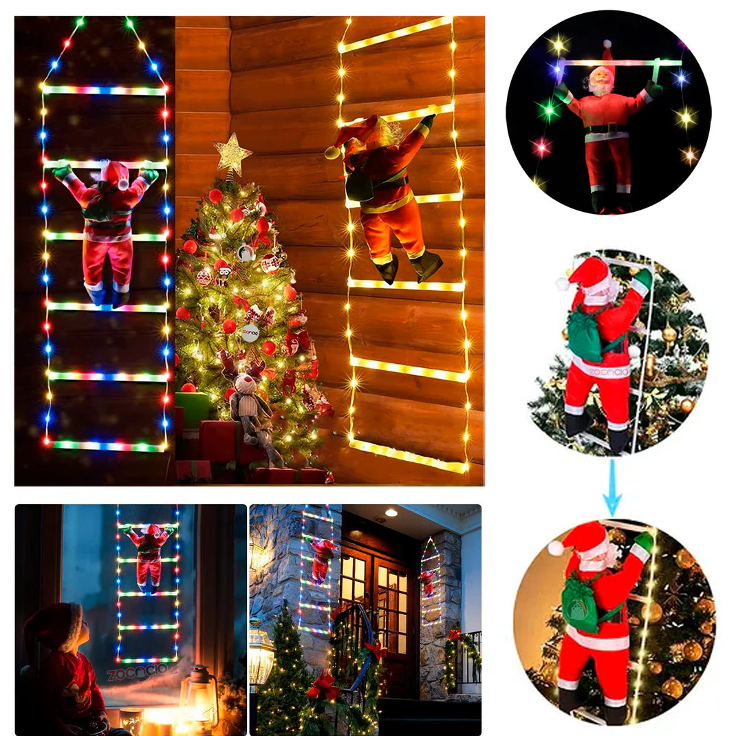 Escalera LED navideña decoración exterior