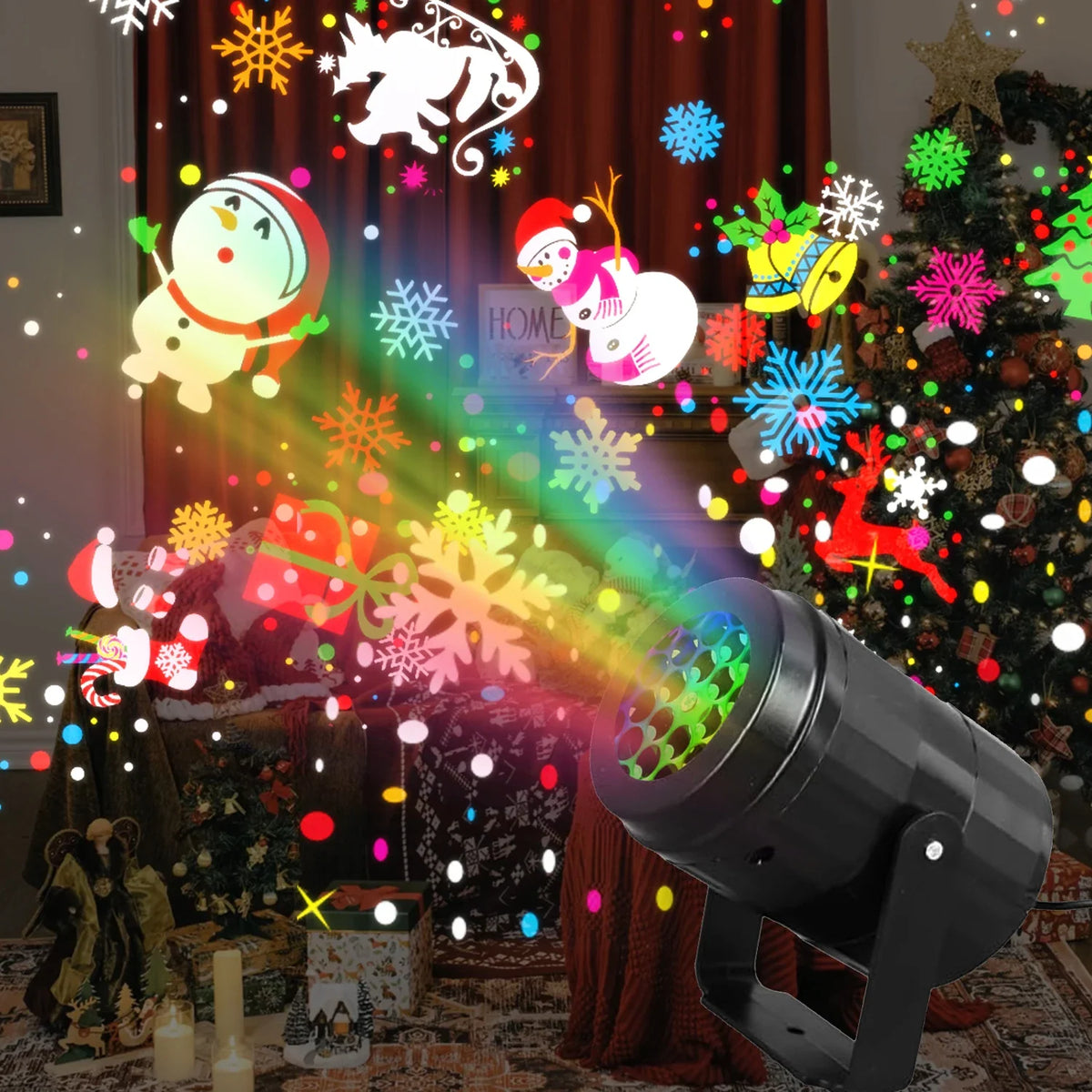 Proyector navideño figuras
