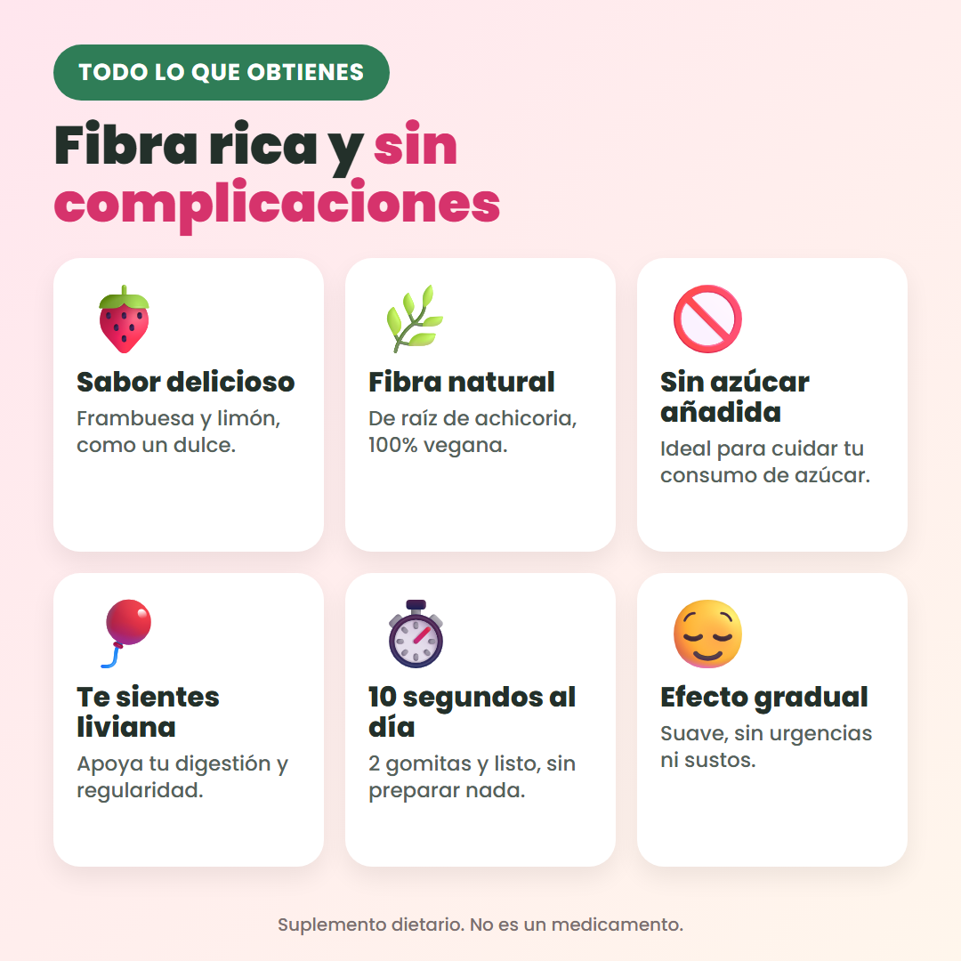 Beneficios de las gomitas de fibra