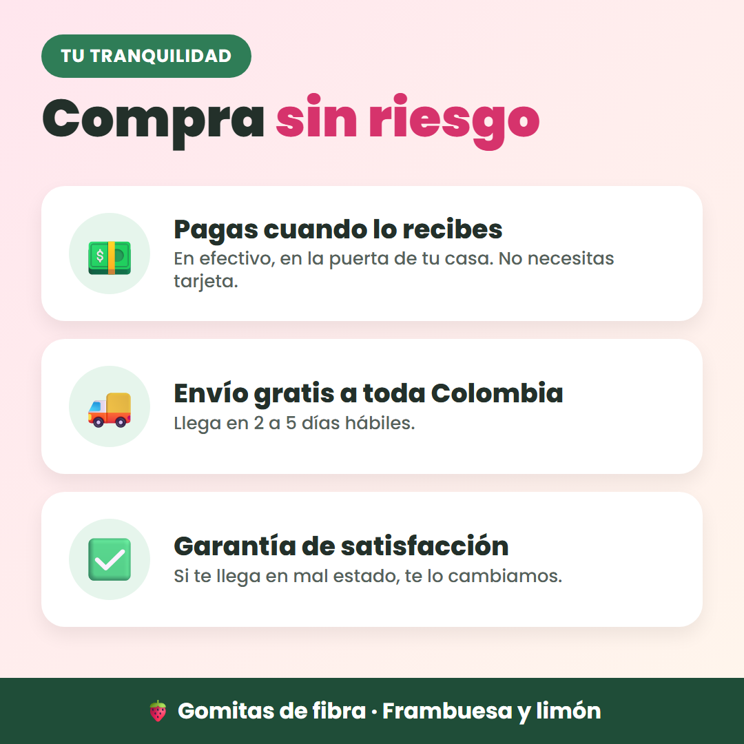 Compra sin riesgo: pago contraentrega y garantía